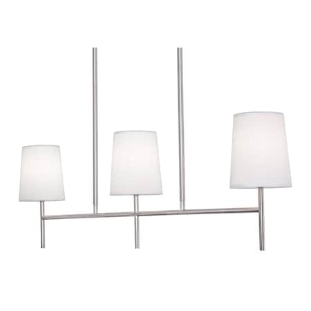 Afx Rose 36-in. 3-Light Linear Pendant - Candelabra Base - Satin Nickel ROSP3605CBSN